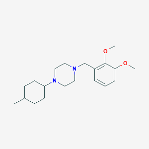 molecular formula C20H32N2O2 B5855464 1-(2,3-dimethoxybenzyl)-4-(4-methylcyclohexyl)piperazine 