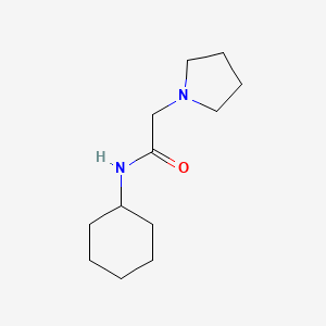 molecular formula C12H22N2O B5855472 N-环己基-2-(1-吡咯烷基)乙酰胺 