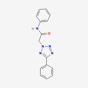 molecular formula C15H13N5O B5855480 N-苯基-2-(5-苯基-2H-四唑-2-基)乙酰胺 