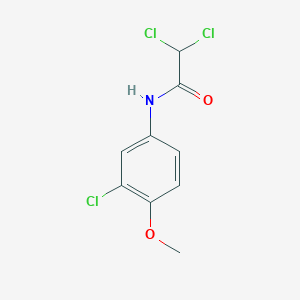 molecular formula C9H8Cl3NO2 B5855484 2,2-dichloro-N-(3-chloro-4-methoxyphenyl)acetamide 