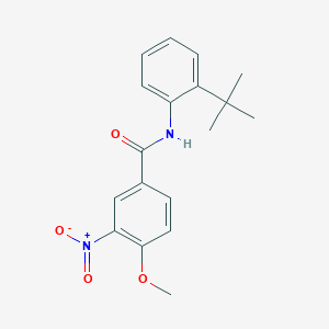 molecular formula C18H20N2O4 B5855548 N-(2-tert-butylphenyl)-4-methoxy-3-nitrobenzamide 