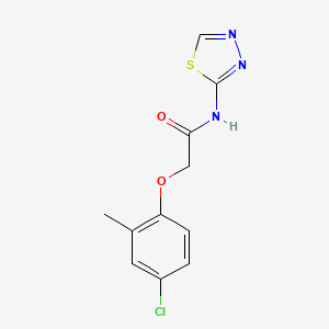molecular formula C11H10ClN3O2S B5855573 2-(4-chloro-2-methylphenoxy)-N-1,3,4-thiadiazol-2-ylacetamide 