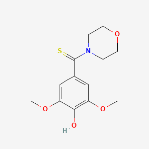 molecular formula C13H17NO4S B5855583 2,6-dimethoxy-4-(4-morpholinylcarbonothioyl)phenol CAS No. 64709-43-9