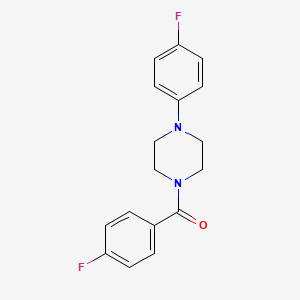 molecular formula C17H16F2N2O B5855612 1-(4-fluorobenzoyl)-4-(4-fluorophenyl)piperazine 