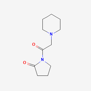 molecular formula C11H18N2O2 B5855621 1-(1-piperidinylacetyl)-2-pyrrolidinone 