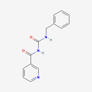 molecular formula C14H13N3O2 B5855626 N-[(benzylamino)carbonyl]nicotinamide 