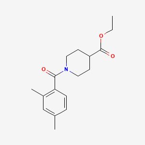 molecular formula C17H23NO3 B5855648 ethyl 1-(2,4-dimethylbenzoyl)-4-piperidinecarboxylate 