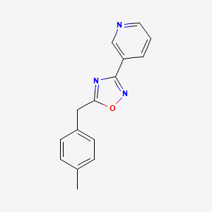 molecular formula C15H13N3O B5855684 3-[5-(4-methylbenzyl)-1,2,4-oxadiazol-3-yl]pyridine 