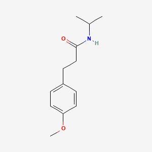 molecular formula C13H19NO2 B5855685 N-isopropyl-3-(4-methoxyphenyl)propanamide 