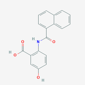 molecular formula C18H13NO4 B5855712 5-hydroxy-2-(1-naphthoylamino)benzoic acid 