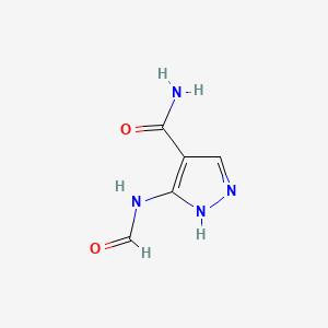molecular formula C5H6N4O2 B585574 5-Formylamino-1H-pyrazole-4-carboxamide CAS No. 22407-20-1