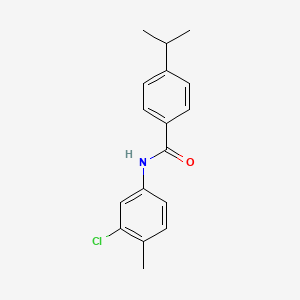 molecular formula C17H18ClNO B5855758 N-(3-chloro-4-methylphenyl)-4-isopropylbenzamide 