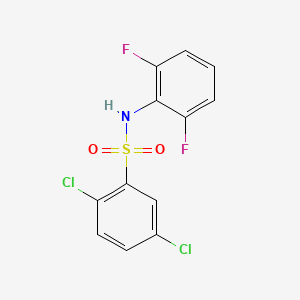 molecular formula C12H7Cl2F2NO2S B5855764 2,5-dichloro-N-(2,6-difluorophenyl)benzenesulfonamide 