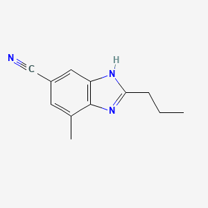 7-methyl-2-propyl-1H-benzo[d]imidazole-5-carbonitrile