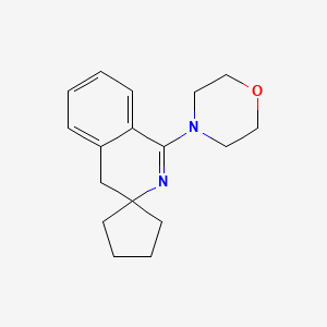 molecular formula C17H22N2O B5855790 1'-(4-morpholinyl)-4'H-spiro[cyclopentane-1,3'-isoquinoline] 