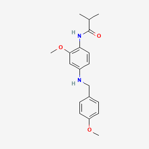 molecular formula C19H24N2O3 B5855814 N-{2-甲氧基-4-[(4-甲氧基苄基)氨基]苯基}-2-甲基丙酰胺 