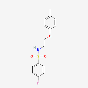 4-fluoro-N-[2-(4-methylphenoxy)ethyl]benzenesulfonamide