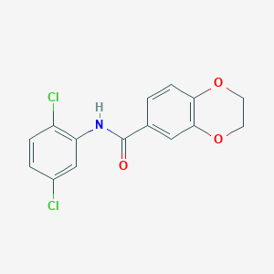 molecular formula C15H11Cl2NO3 B5855835 N-(2,5-dichlorophenyl)-2,3-dihydro-1,4-benzodioxine-6-carboxamide 