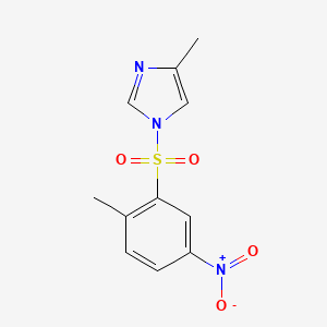 4-methyl-1-[(2-methyl-5-nitrophenyl)sulfonyl]-1H-imidazole