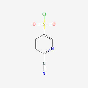 molecular formula C6H3ClN2O2S B585585 6-Cyanopyridine-3-sulfonyl chloride CAS No. 928139-31-5