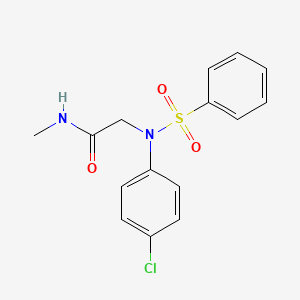 N~2~-(4-chlorophenyl)-N~1~-methyl-N~2~-(phenylsulfonyl)glycinamide
