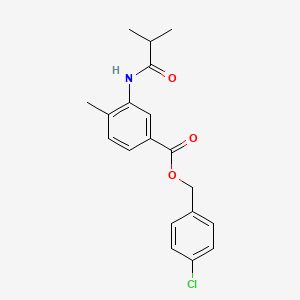 4-chlorobenzyl 3-(isobutyrylamino)-4-methylbenzoate
