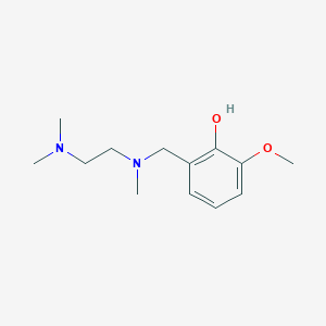 molecular formula C13H22N2O2 B5855897 2-{[[2-(dimethylamino)ethyl](methyl)amino]methyl}-6-methoxyphenol 