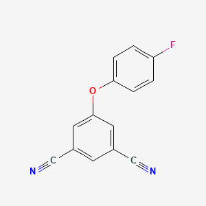 molecular formula C14H7FN2O B5855903 5-(4-fluorophenoxy)isophthalonitrile 
