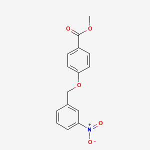 molecular formula C15H13NO5 B5855911 methyl 4-[(3-nitrobenzyl)oxy]benzoate 