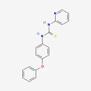 molecular formula C18H15N3OS B5855919 N-(4-phenoxyphenyl)-N'-2-pyridinylthiourea 