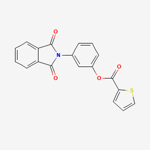 molecular formula C19H11NO4S B5855925 3-(1,3-dioxo-1,3-dihydro-2H-isoindol-2-yl)phenyl 2-thiophenecarboxylate 