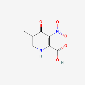 molecular formula C7H6N2O5 B585594 5-Methyl-3-nitro-4-oxo-1,4-dihydropyridine-2-carboxylic acid CAS No. 155919-05-4