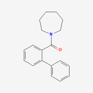 molecular formula C19H21NO B5855943 1-(2-biphenylylcarbonyl)azepane 