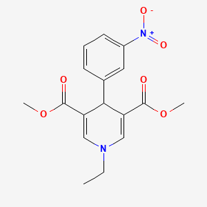 molecular formula C17H18N2O6 B5855950 dimethyl 1-ethyl-4-(3-nitrophenyl)-1,4-dihydro-3,5-pyridinedicarboxylate 