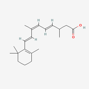 molecular formula C20H30O2 B585599 (4E,6Z,8E)-3,7-Dimethyl-9-(2,6,6-trimethylcyclohexen-1-yl)nona-4,6,8-trienoic acid CAS No. 176019-01-5