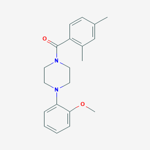 molecular formula C20H24N2O2 B5856002 1-(2,4-dimethylbenzoyl)-4-(2-methoxyphenyl)piperazine 