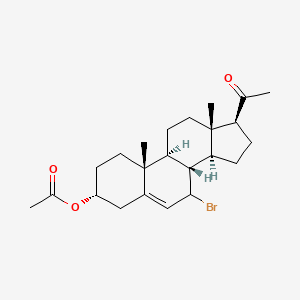 molecular formula C23H33BrO3 B585601 7-溴-3-O-乙酰孕酮 CAS No. 114417-65-1