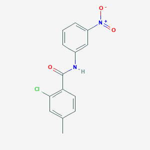 molecular formula C14H11ClN2O3 B5856026 2-chloro-4-methyl-N-(3-nitrophenyl)benzamide 