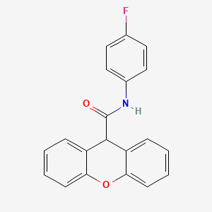 molecular formula C20H14FNO2 B5856036 N-(4-fluorophenyl)-9H-xanthene-9-carboxamide 