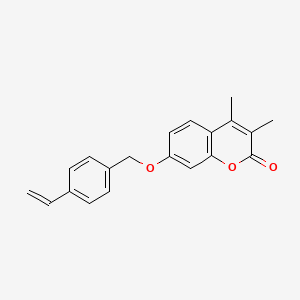 molecular formula C20H18O3 B5856046 3,4-dimethyl-7-[(4-vinylbenzyl)oxy]-2H-chromen-2-one 