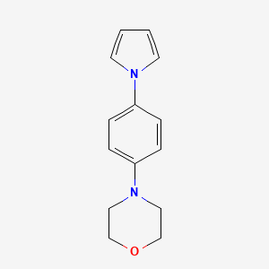 molecular formula C14H16N2O B5856057 4-[4-(1H-pyrrol-1-yl)phenyl]morpholine 
