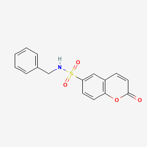 molecular formula C16H13NO4S B5856059 N-benzyl-2-oxo-2H-chromene-6-sulfonamide CAS No. 84015-70-3