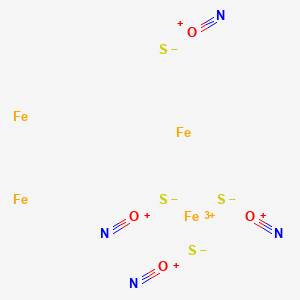 molecular formula Fe4N4O4S4- B058561 Tetranitrosyltetra-mu3-sulfidotetrahedro-tetrairon CAS No. 118772-66-0