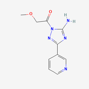 molecular formula C10H11N5O2 B5856147 1-(methoxyacetyl)-3-(3-pyridinyl)-1H-1,2,4-triazol-5-amine 