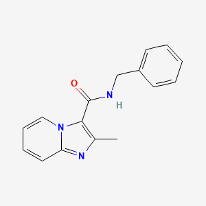 molecular formula C16H15N3O B5856181 N-benzyl-2-methylimidazo[1,2-a]pyridine-3-carboxamide 