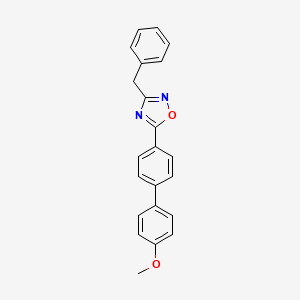 molecular formula C22H18N2O2 B5856192 3-benzyl-5-(4'-methoxy-4-biphenylyl)-1,2,4-oxadiazole 