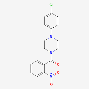 1-(4-chlorophenyl)-4-(2-nitrobenzoyl)piperazine