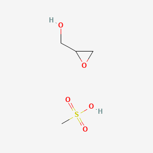 molecular formula C4H10O5S B585620 Oxiranemethanol, methanesulfonate, (S)- CAS No. 67800-62-8