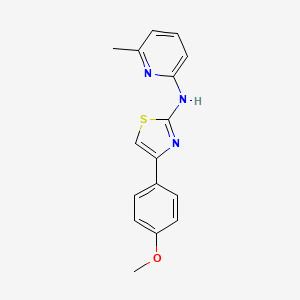 molecular formula C16H15N3OS B5856202 N-[4-(4-methoxyphenyl)-1,3-thiazol-2-yl]-6-methyl-2-pyridinamine 