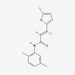 molecular formula C16H17NO2 B5856214 N-(2,5-dimethylphenyl)-3-(5-methyl-2-furyl)acrylamide 